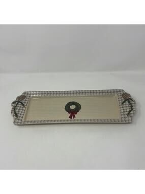 St. Nicholas Square Snow Valley Christmas platter